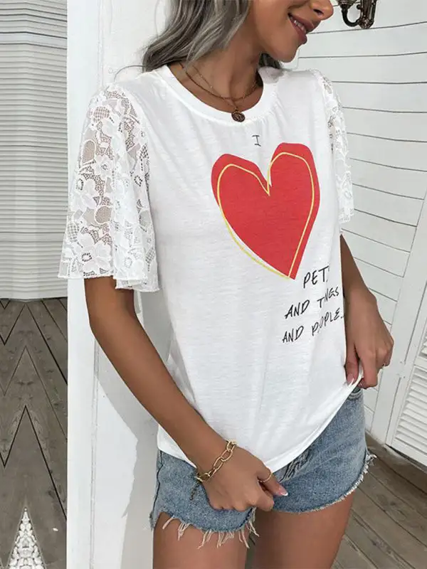 Short-Sleeve Knit T-Shirt