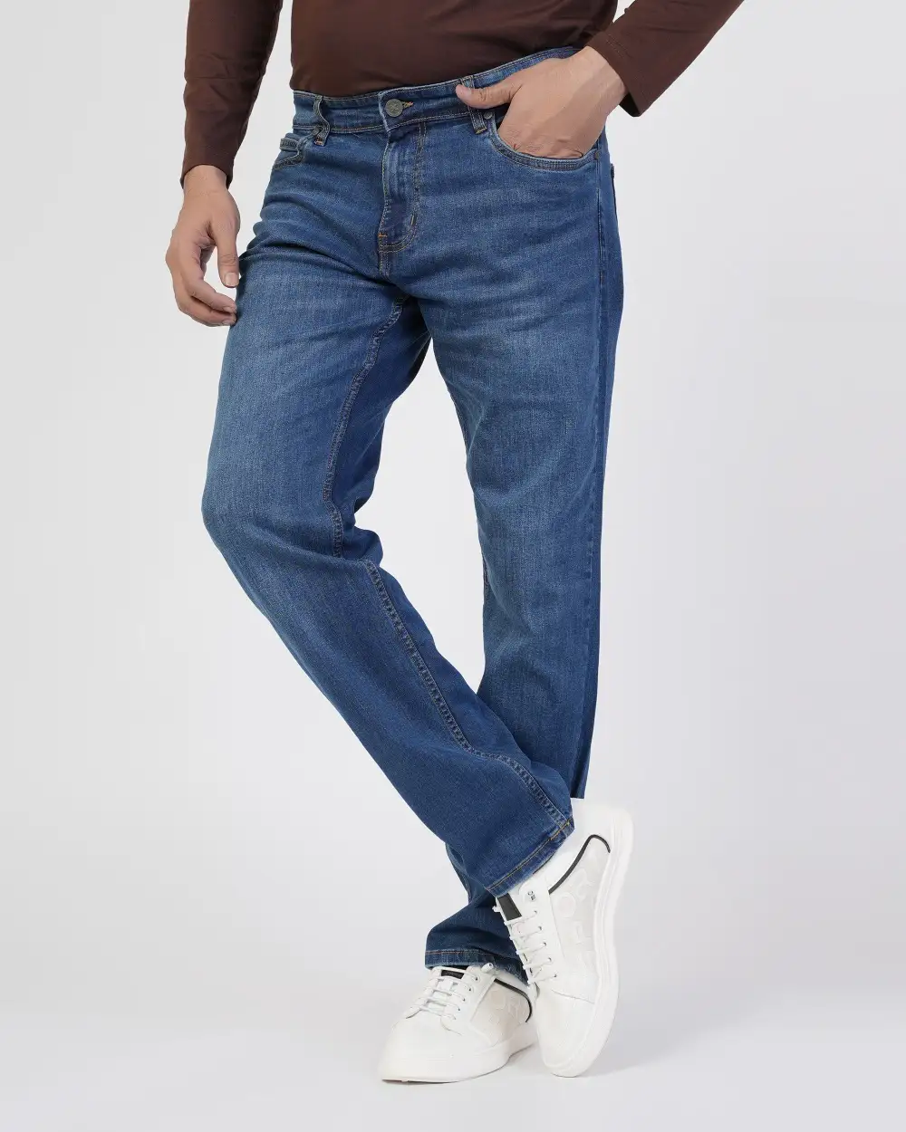 Men's Breathable Regular Fit Jeans