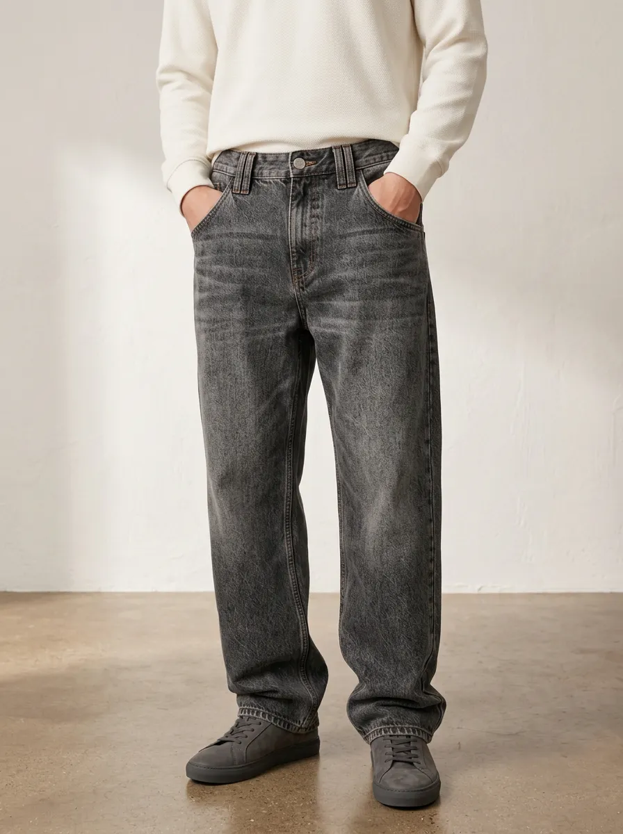 Everyday Denim Straight Fit Relaxed Fit Men's Relaxed Denim Jeans