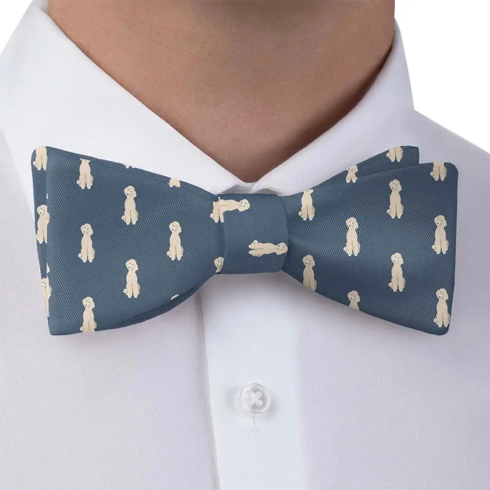 Poodle Pattern Bow Tie