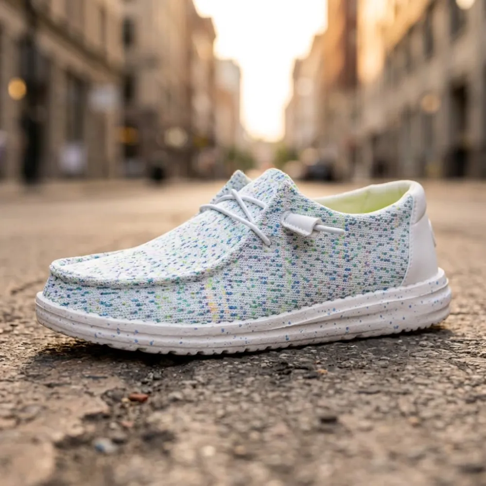 Wendy Stretch Speckle Mesh Lace Shoe