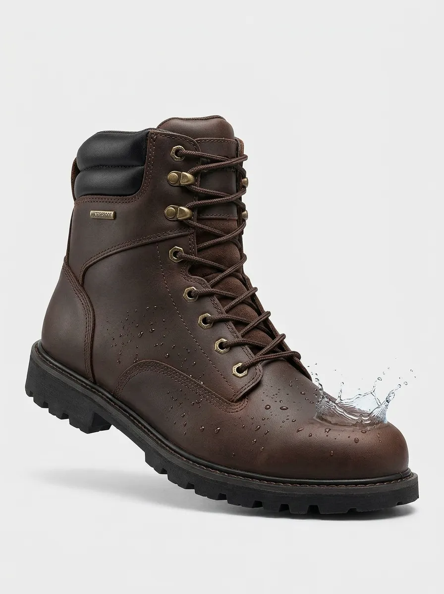 Men's Waterproof Graphic Detail Work Boots