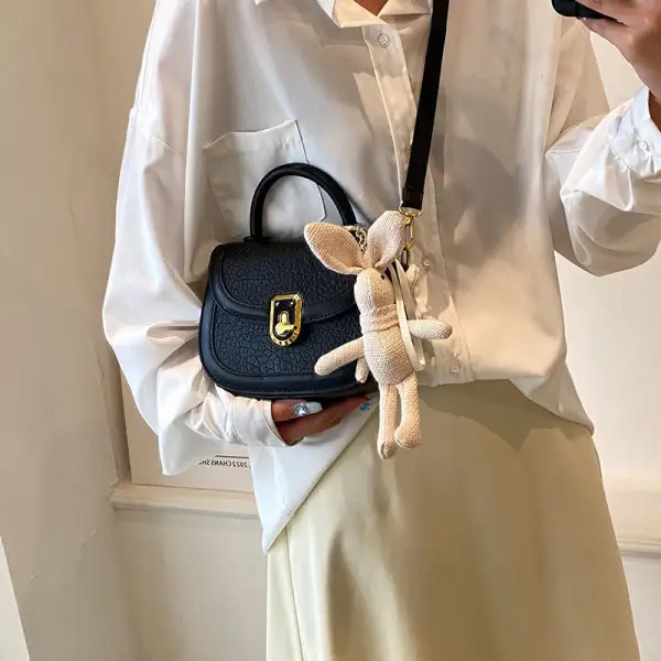 Structured Compact Textured Saddle Bag