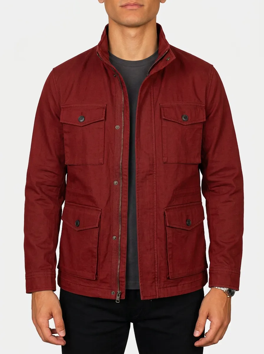 Men's Casual Outdoor Multi-Pocket Utility Field Jacket