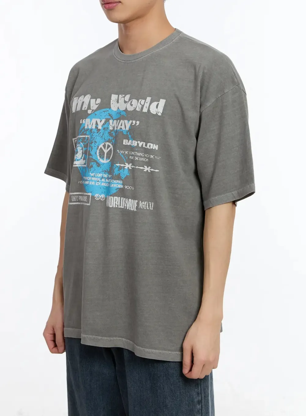 Men's Graphic Lettering T-Shirt