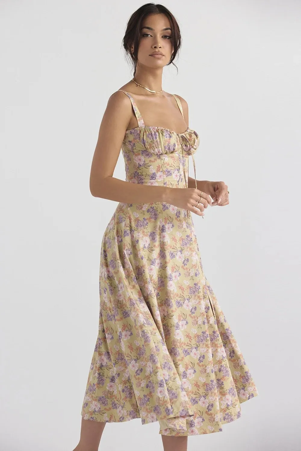 6- pack Comfortable Beauty-No underwire-Print Bustier Sundress