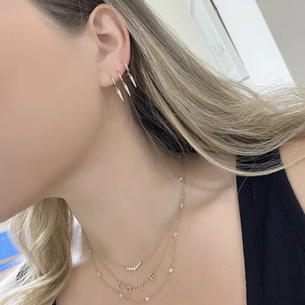 Minimal Tonal Classic Diamond Necklace
