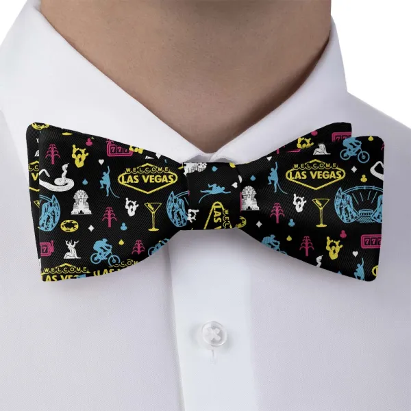 Bicycles Heritage Motif Bow Tie