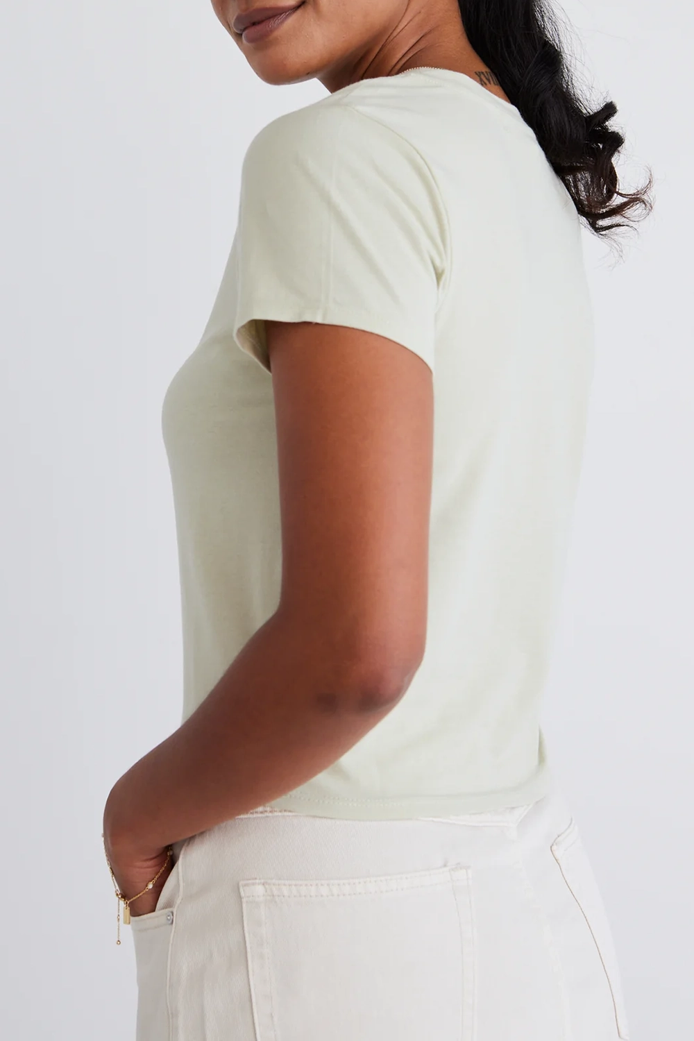 Sage Longer Baby Cotton Tee