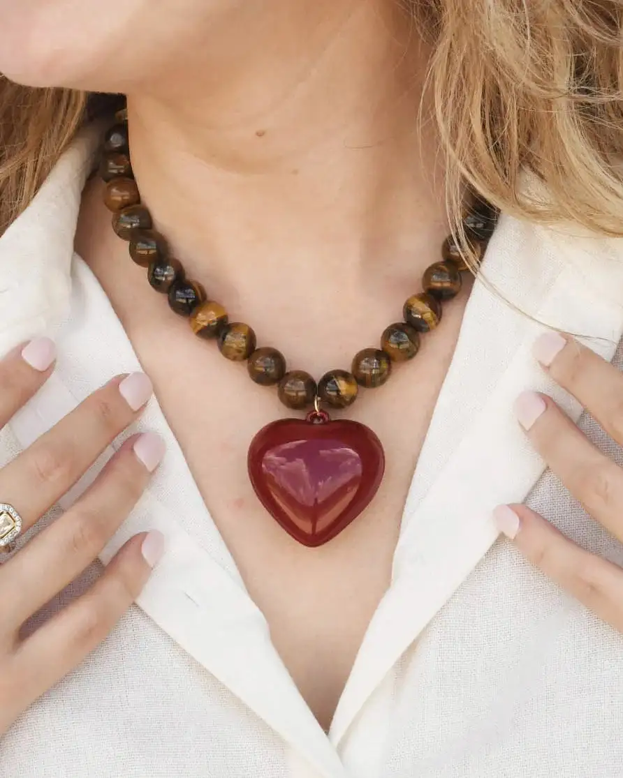 Textured Refined Statement Necklace