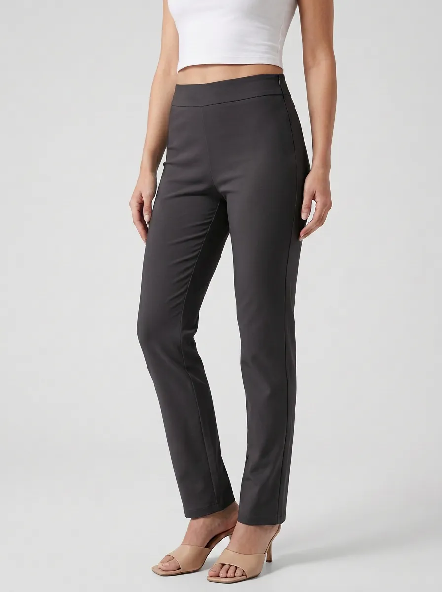 Comfort-Look Women's Stretch Mid-Rise Pants