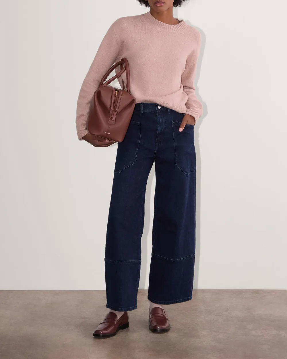 The Rose Color Classic Crew in Cashmere