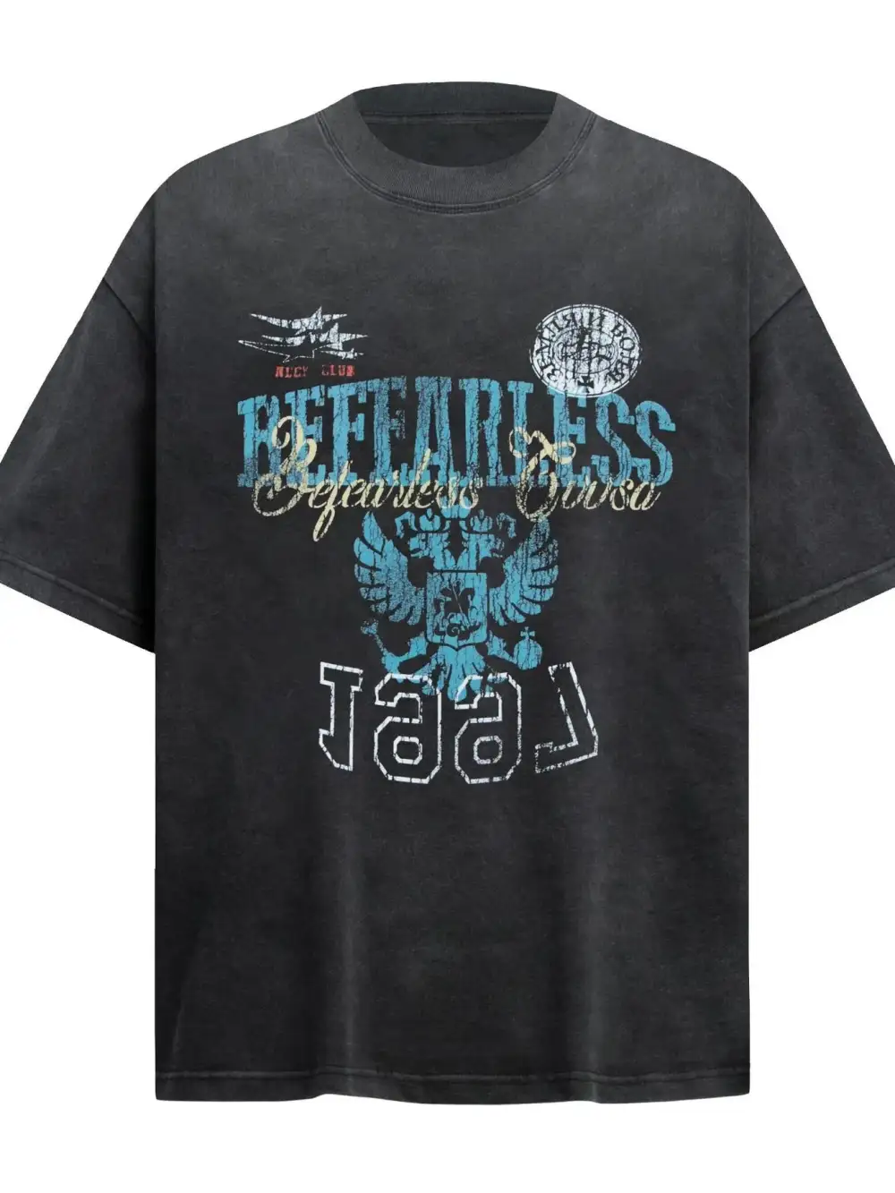 Letter Graphic Short Sleeve Crew Neck Tee