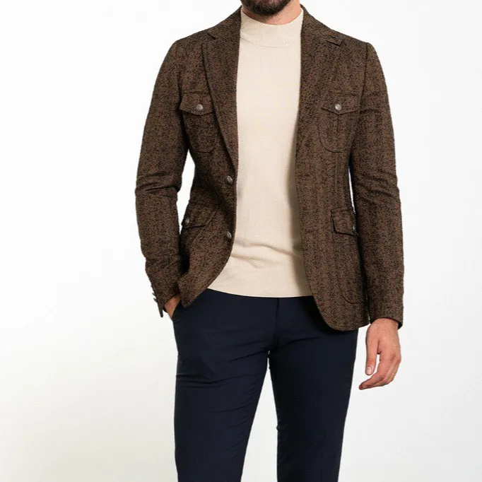 Slim Fit Patterned Blazer