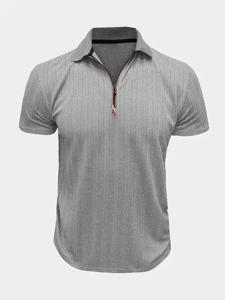 Quarter Button Polo Shirt