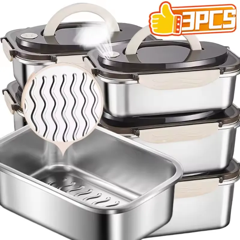 316 Stainless Steel Portable Sealed Fresh Food Lunch Box