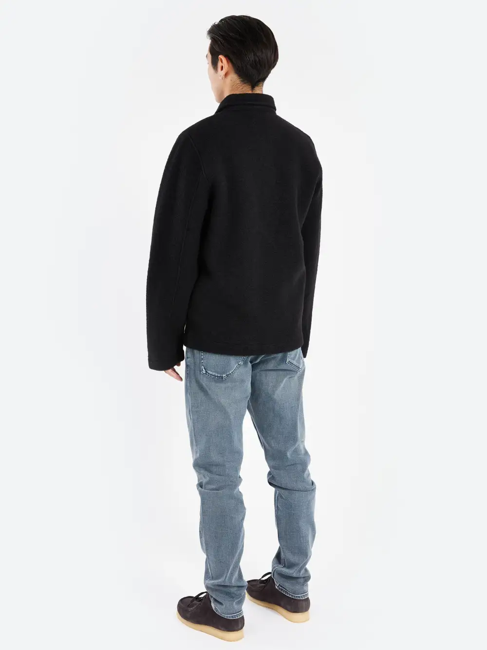 Men's Button Front Boxy Fit Field Jacket