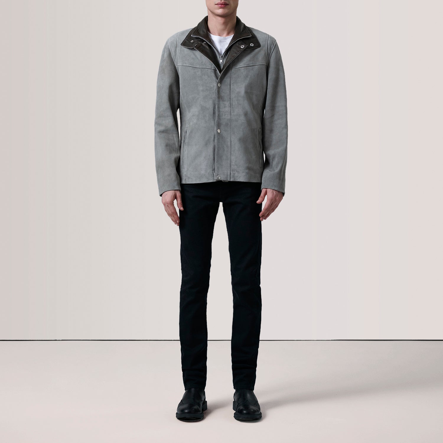 Men's Racer Suede Jacket