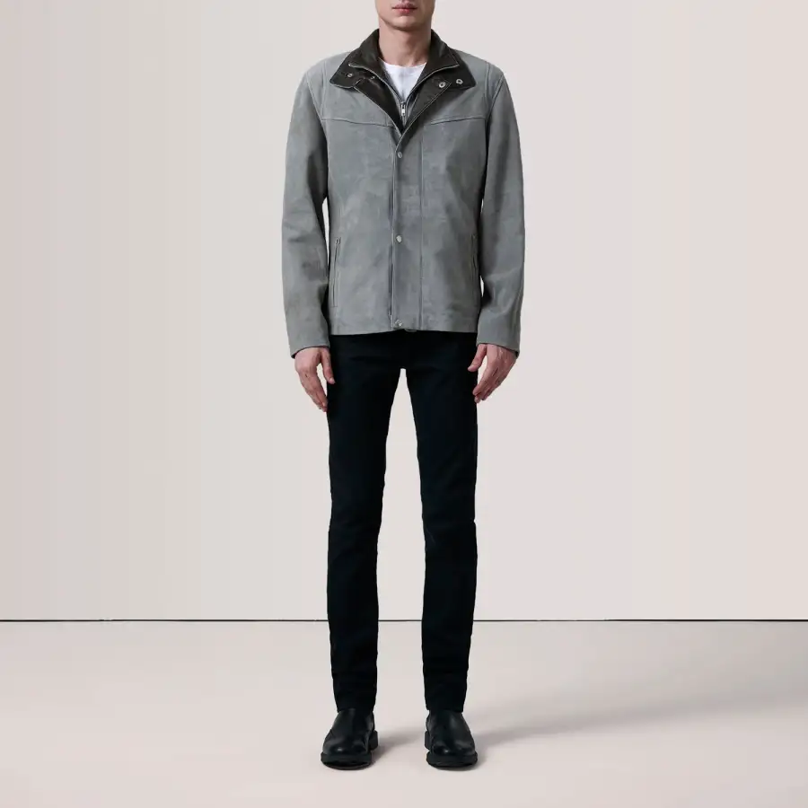 Men's Racer Suede Jacket
