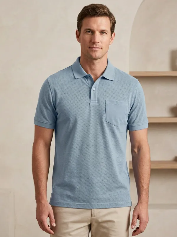 Classic Micro-Dot Men's Polo Shirt