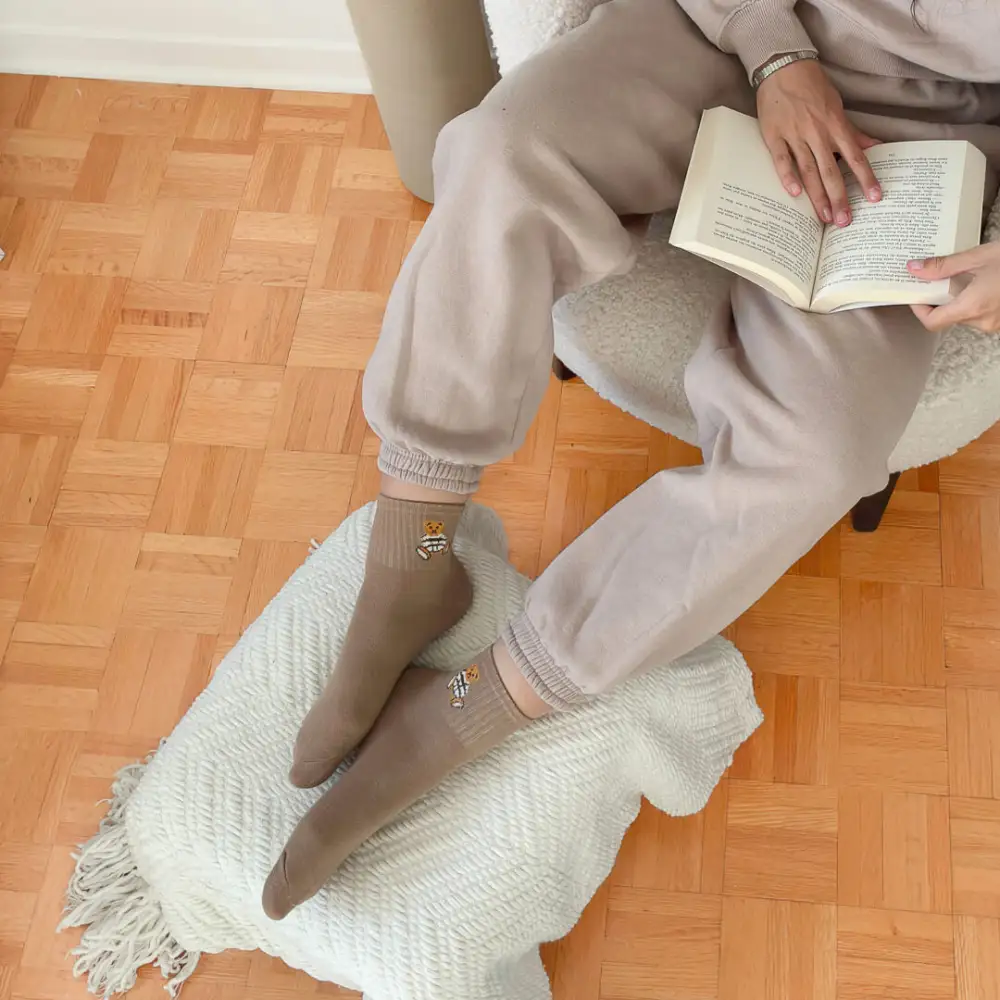 Cozy Teddy Bear Socks Pack