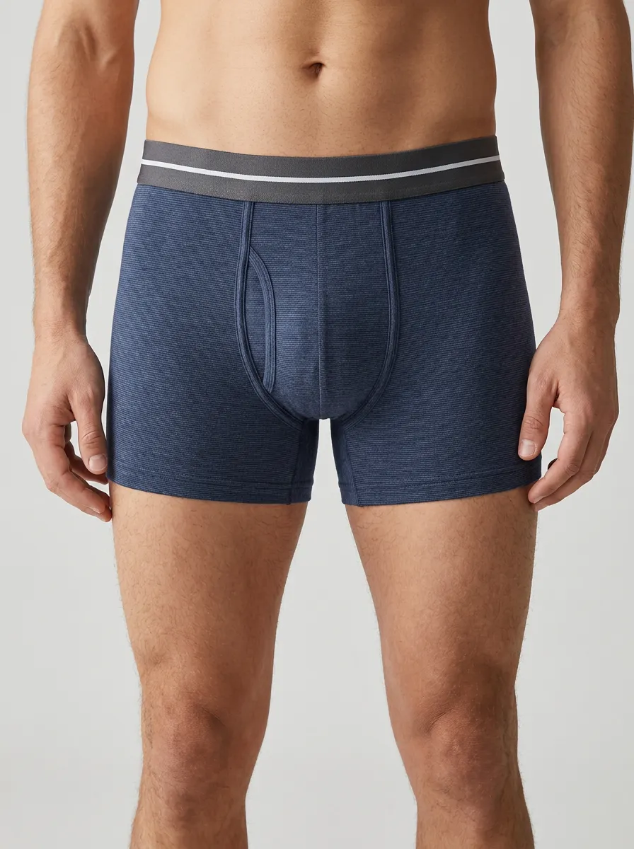 Men's Casual Comfort Striped Boxer Briefs