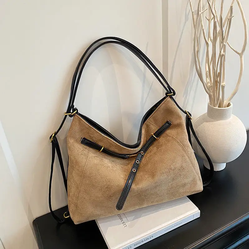 Suede Hobo Bag