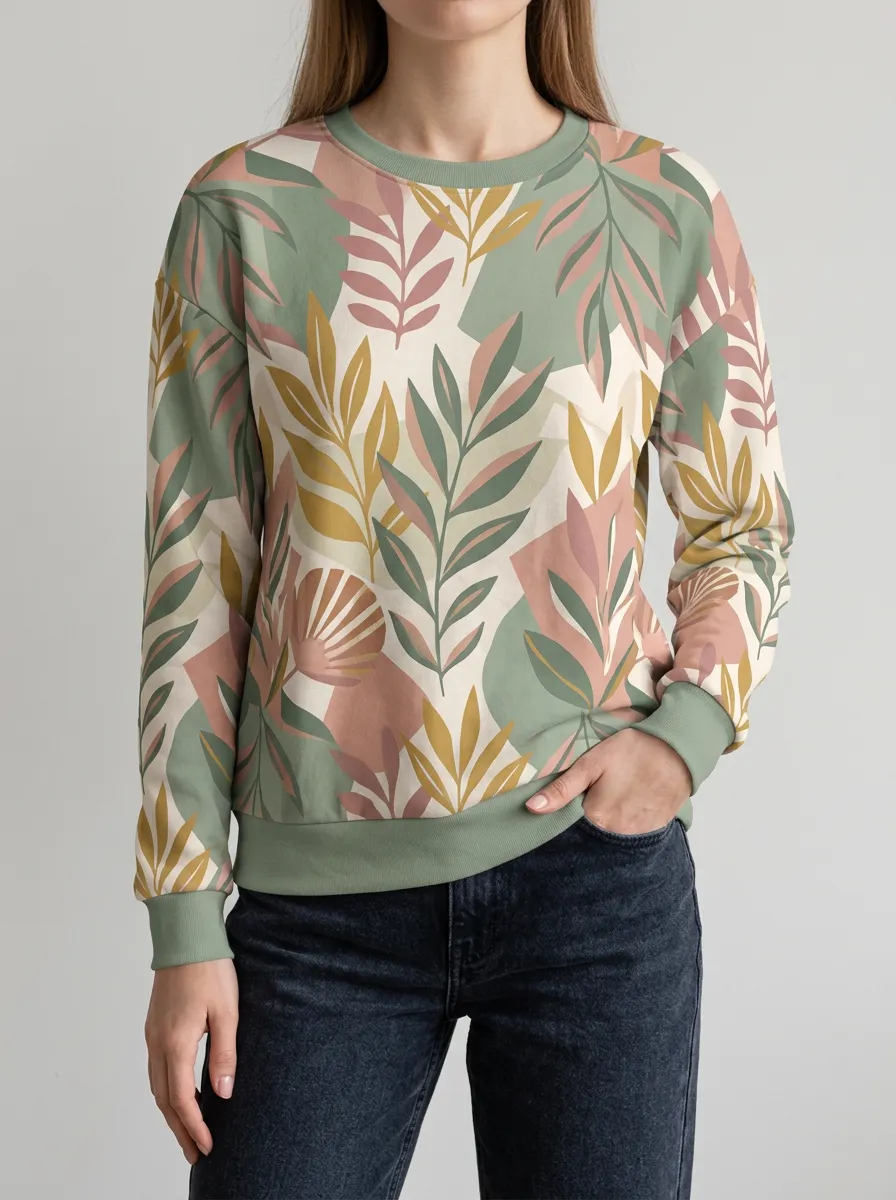Everyday Pullover with Crewneck Relaxed Detail