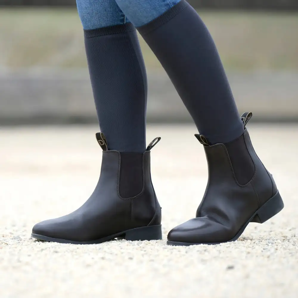 Minimal Leather Comfort Riding Boots