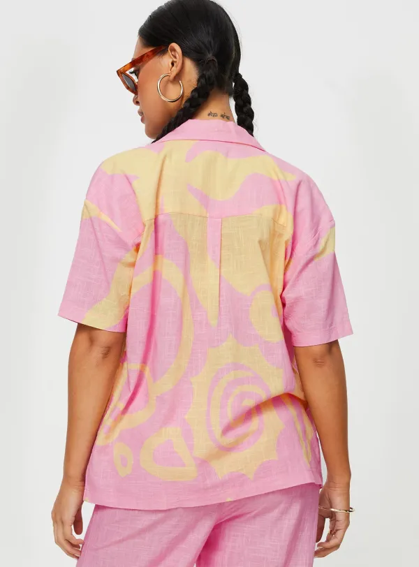 Lightweight Button Up Collared Shirt