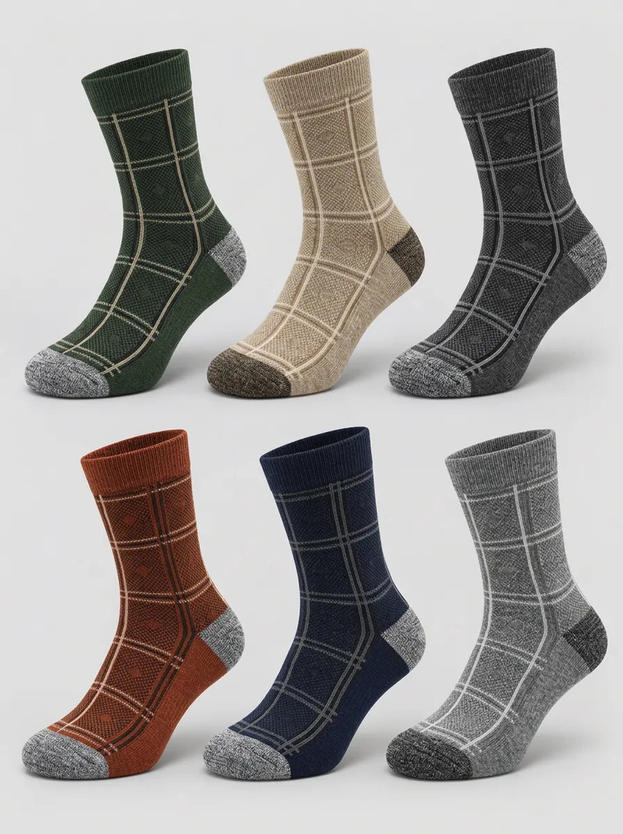 Men's Ridge Plaid Socks 6-Pack