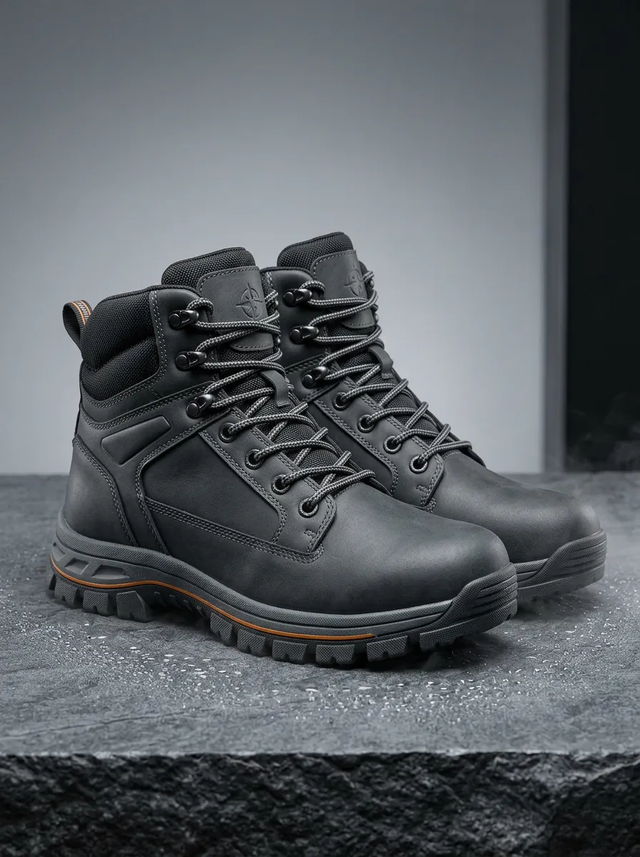 Versatile Finish Men' Waterproof Work Boots