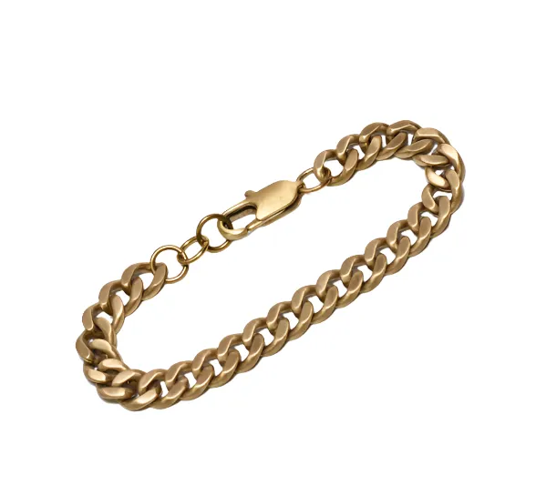 Brass Curb Chain Bracelet