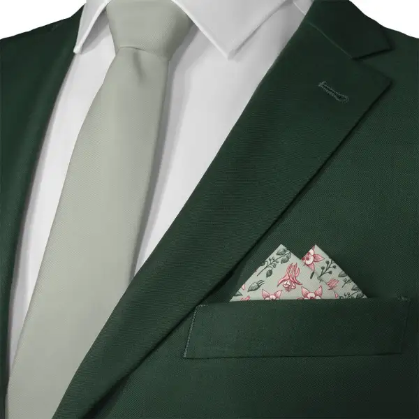 Polished Sophisticated Floral Pocket Square