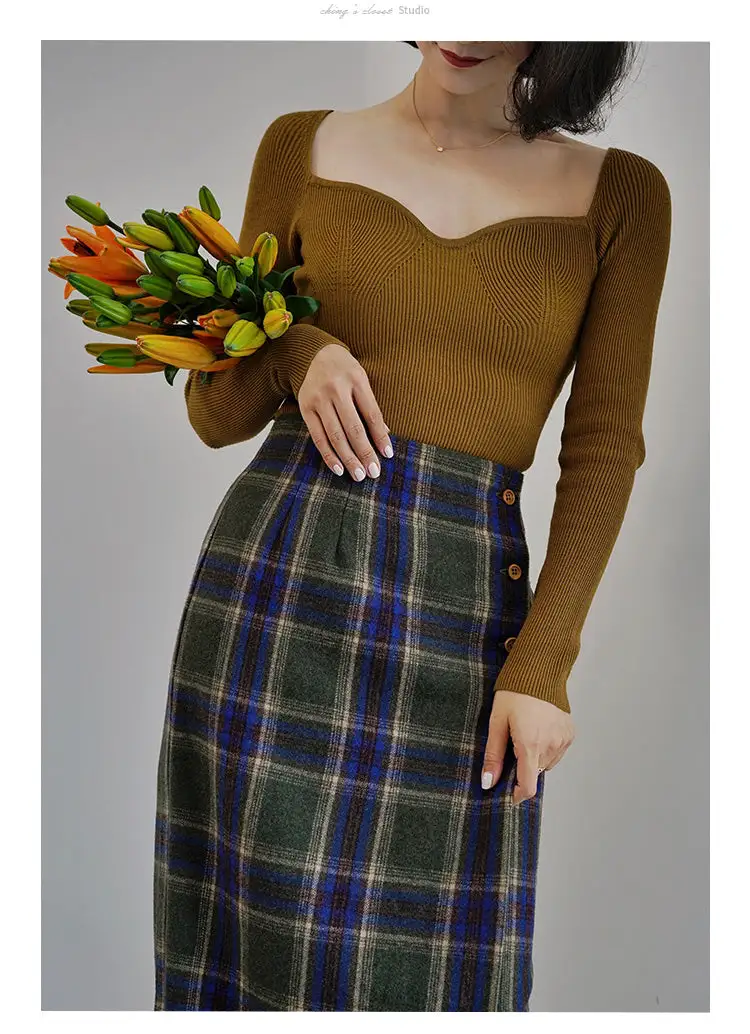 Comfortable Boho Everyday Casual Plaid Skirt