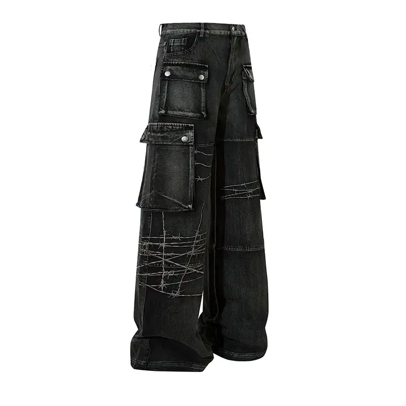 Cargo-Pocket Denim Jeans