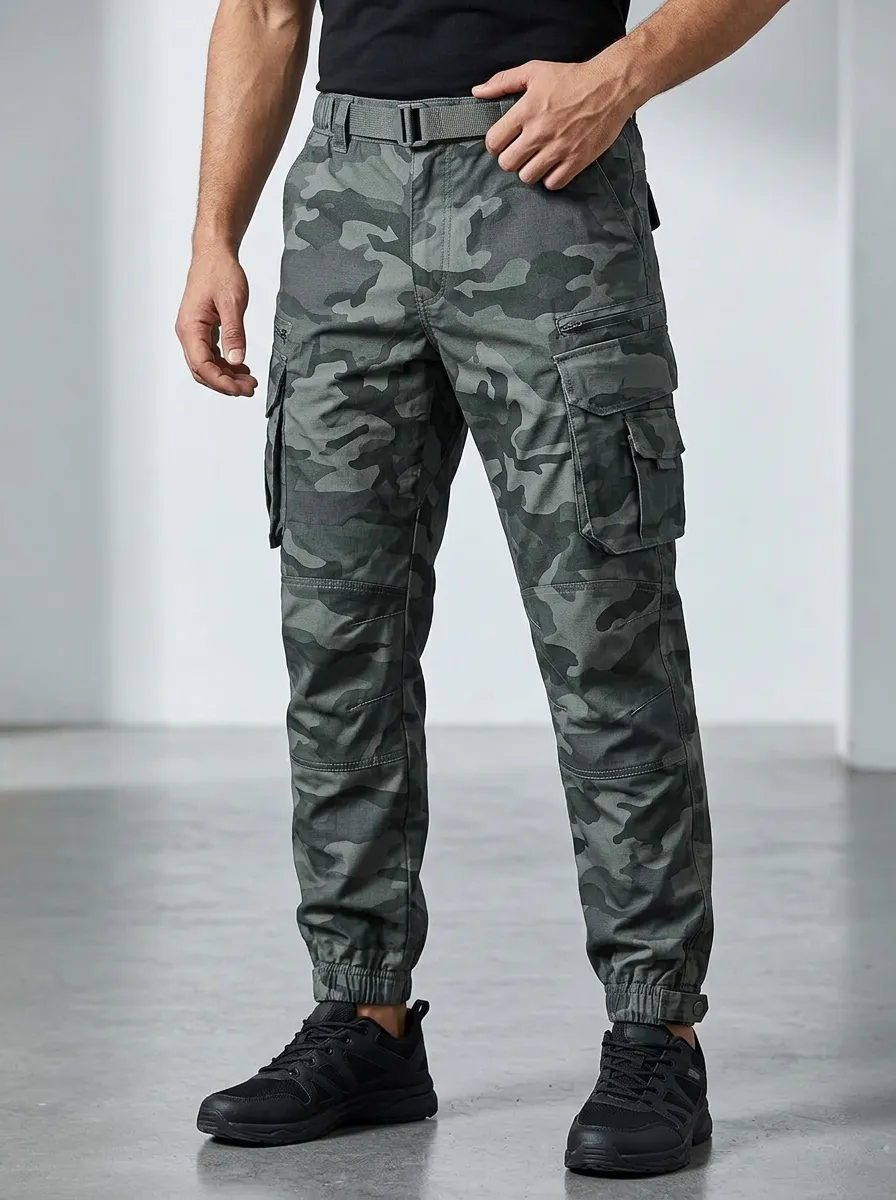 Men's Tactical Outdoor Camouflage Printed Cargo Pants