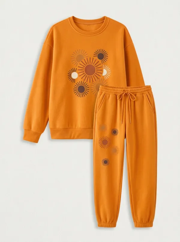Women's Sun-Print Lounge Set