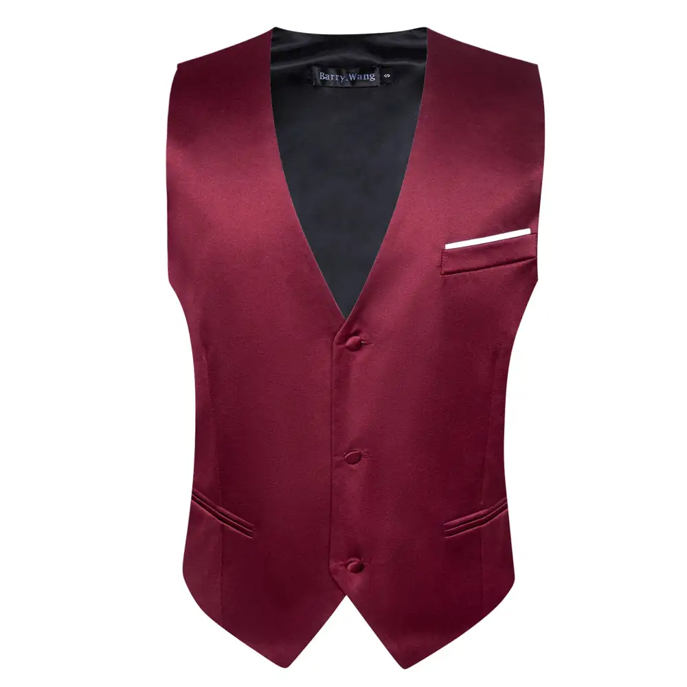 Solid V Neck Formal Dress Vest