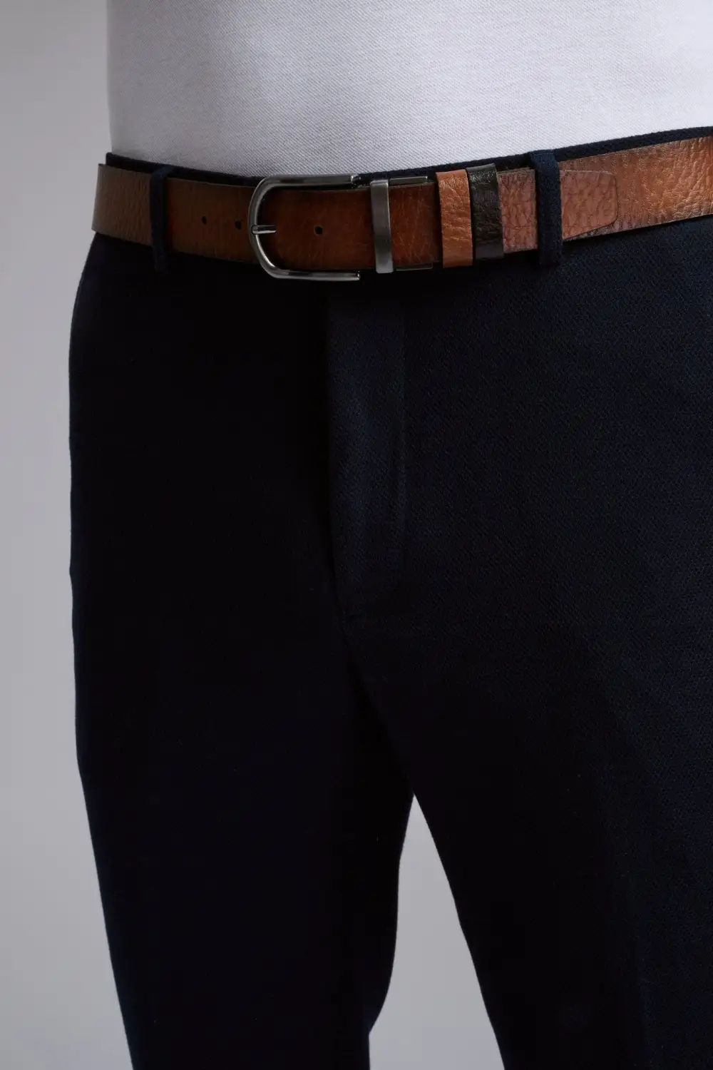 Leather Buckle Detail Waist Belt