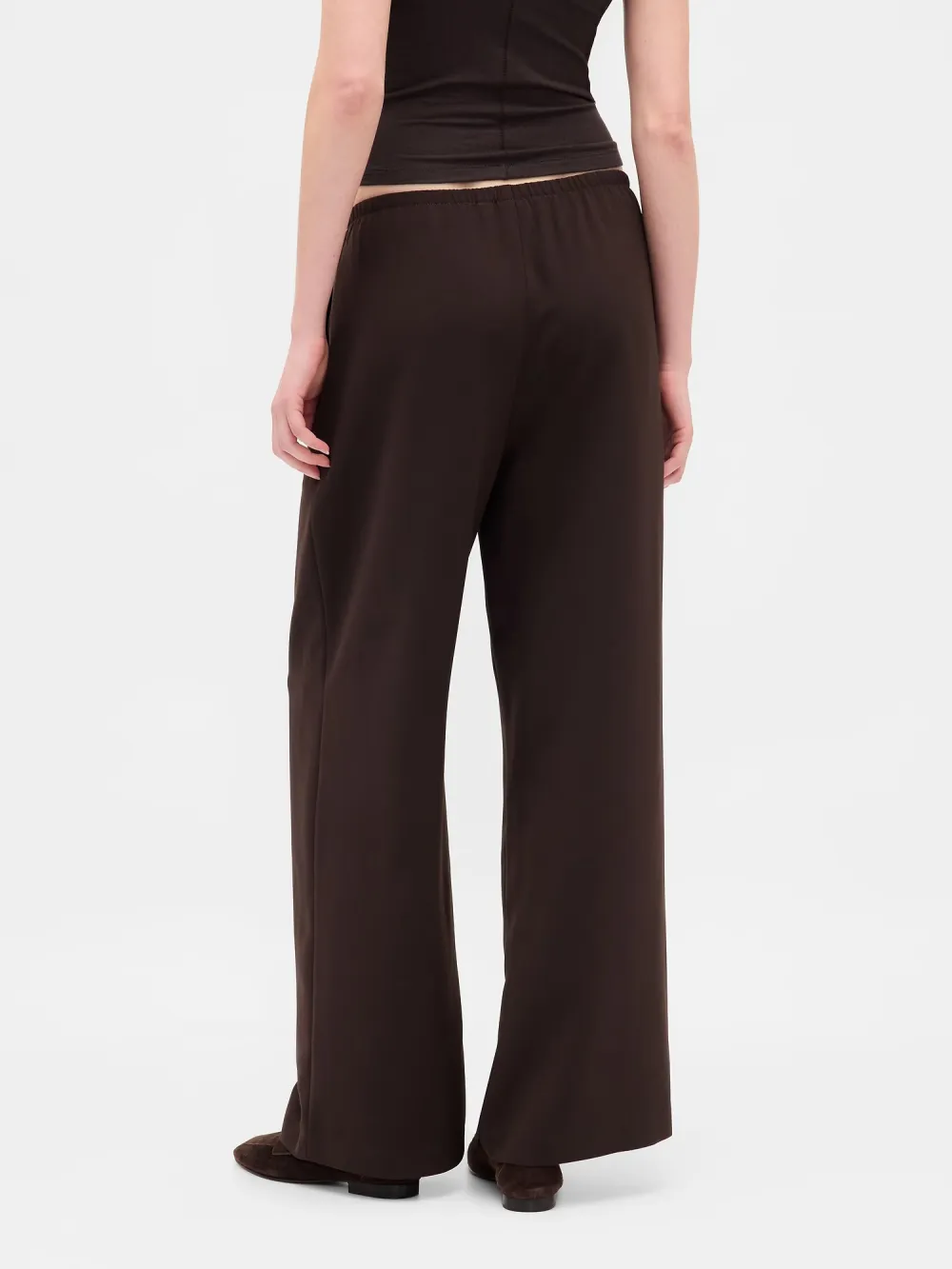 Drawstring Pure Pants