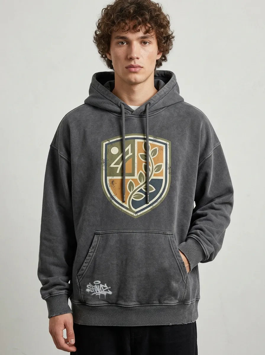 Unisex A1 Shield Nature Emblem Hoodie