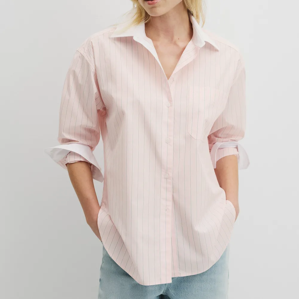 Women's Classic Striped Poplin Shirt
