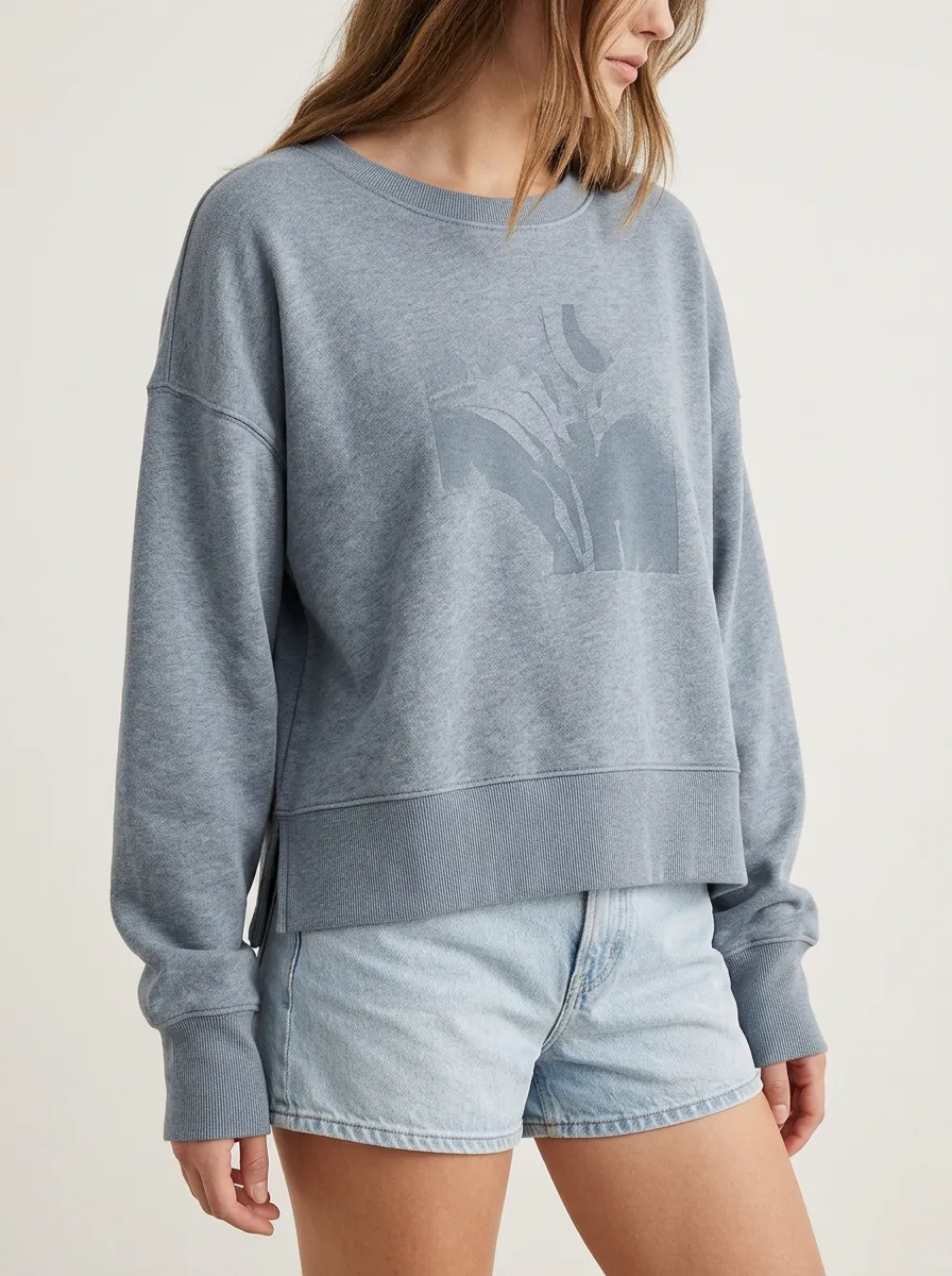 Women's Minimalist Abstract Art Printed Sweatshirt