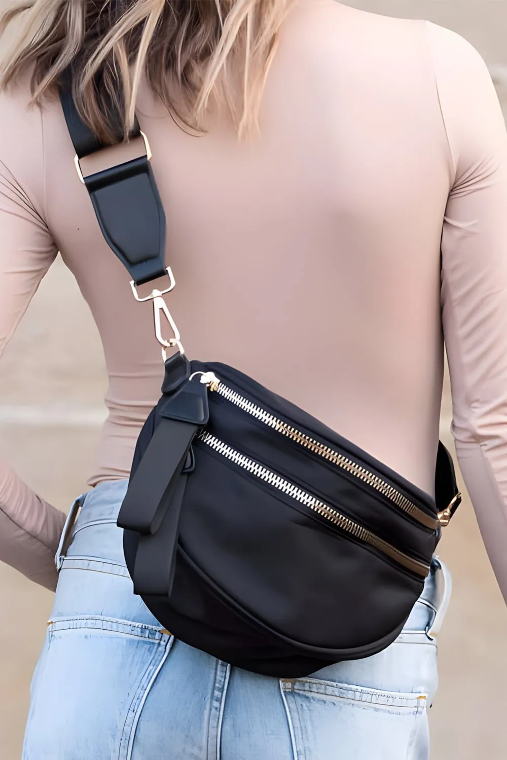 Wide Strap Utility Crossbody Bag