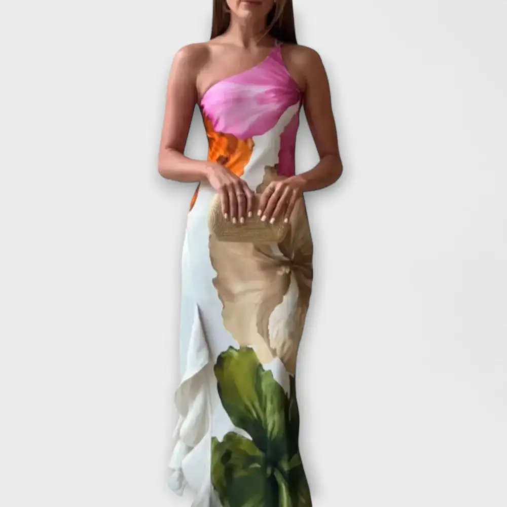 Pleated Empire Waist Maxi Dress
