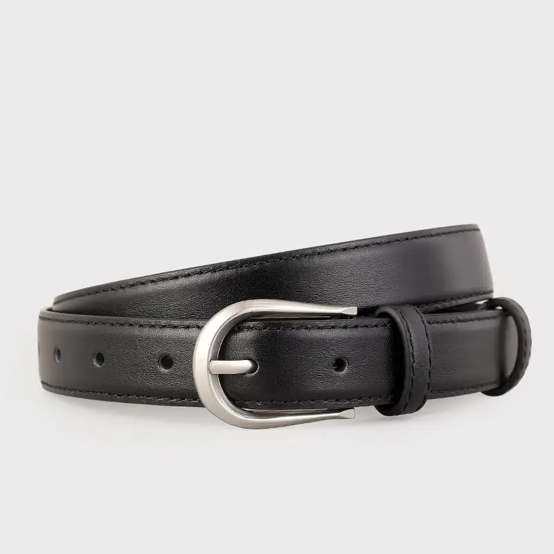 Timeless Statement Buckle Accent Belt