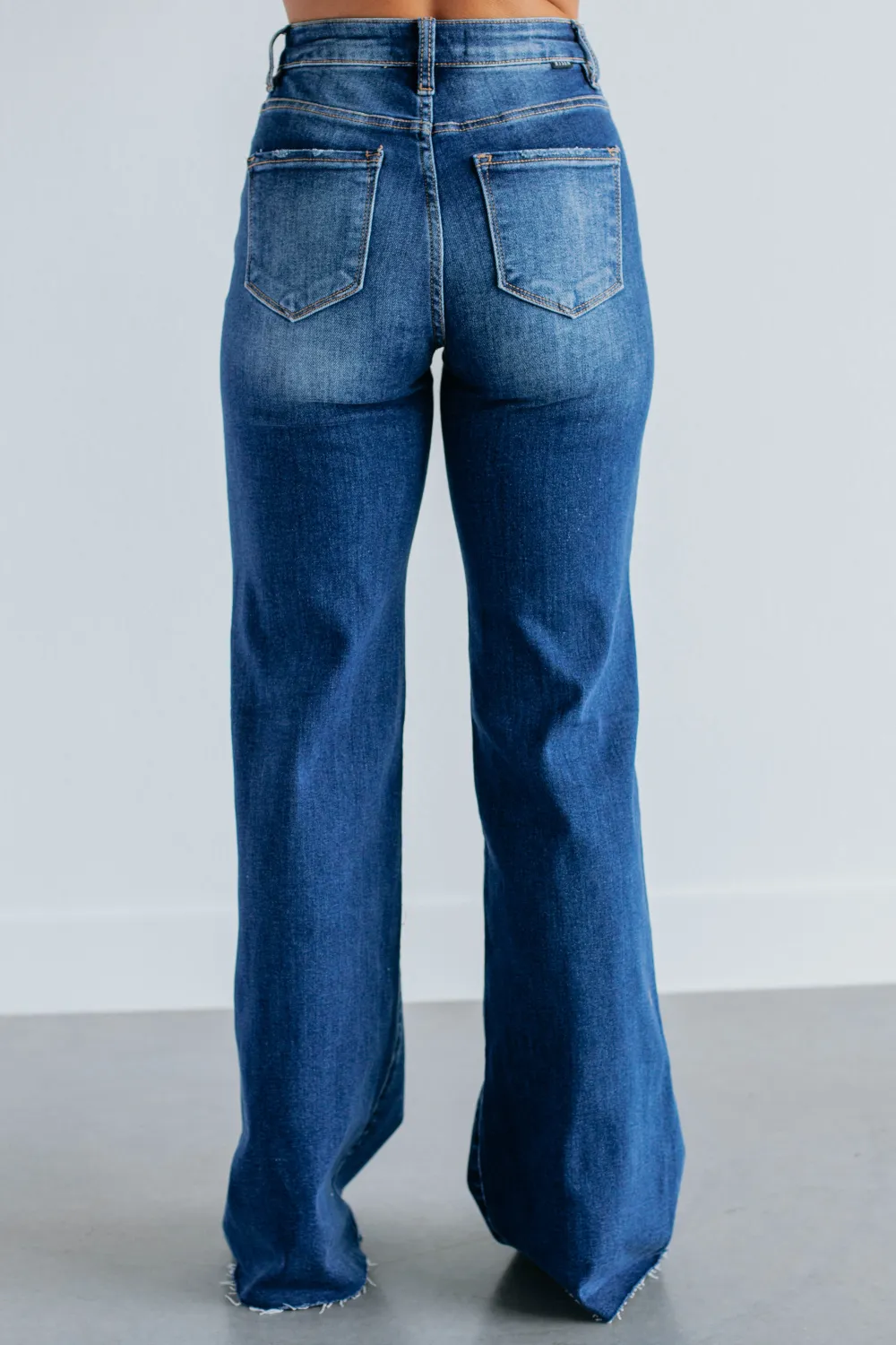 Women's High Rise Wide Leg Stretch Denim Jeans