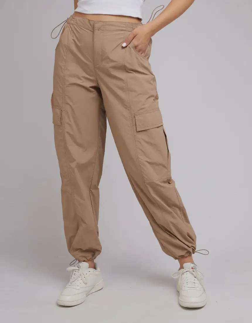 Straight Leg Parachute Pants