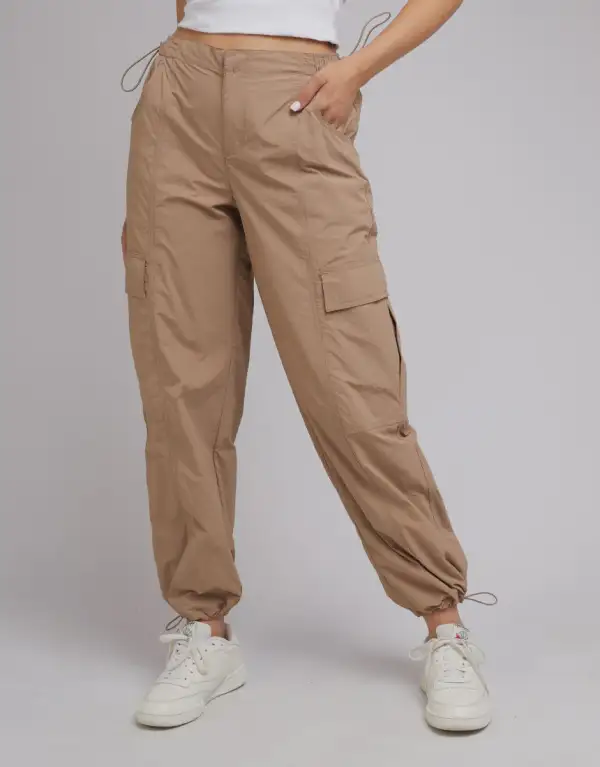 Straight Leg Parachute Pants